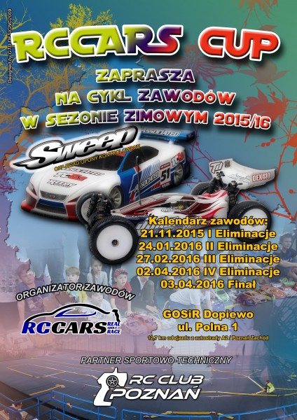 Plakat RCCARS CUP 2015 2016