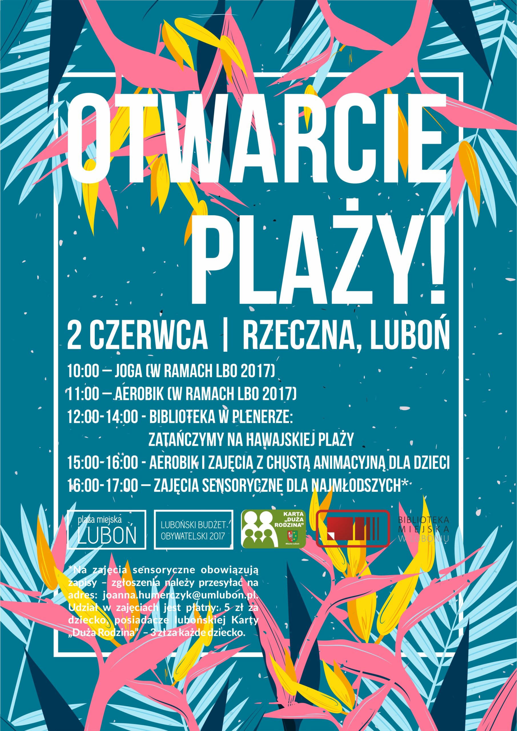 Otwarcie plaży w Luboniu
