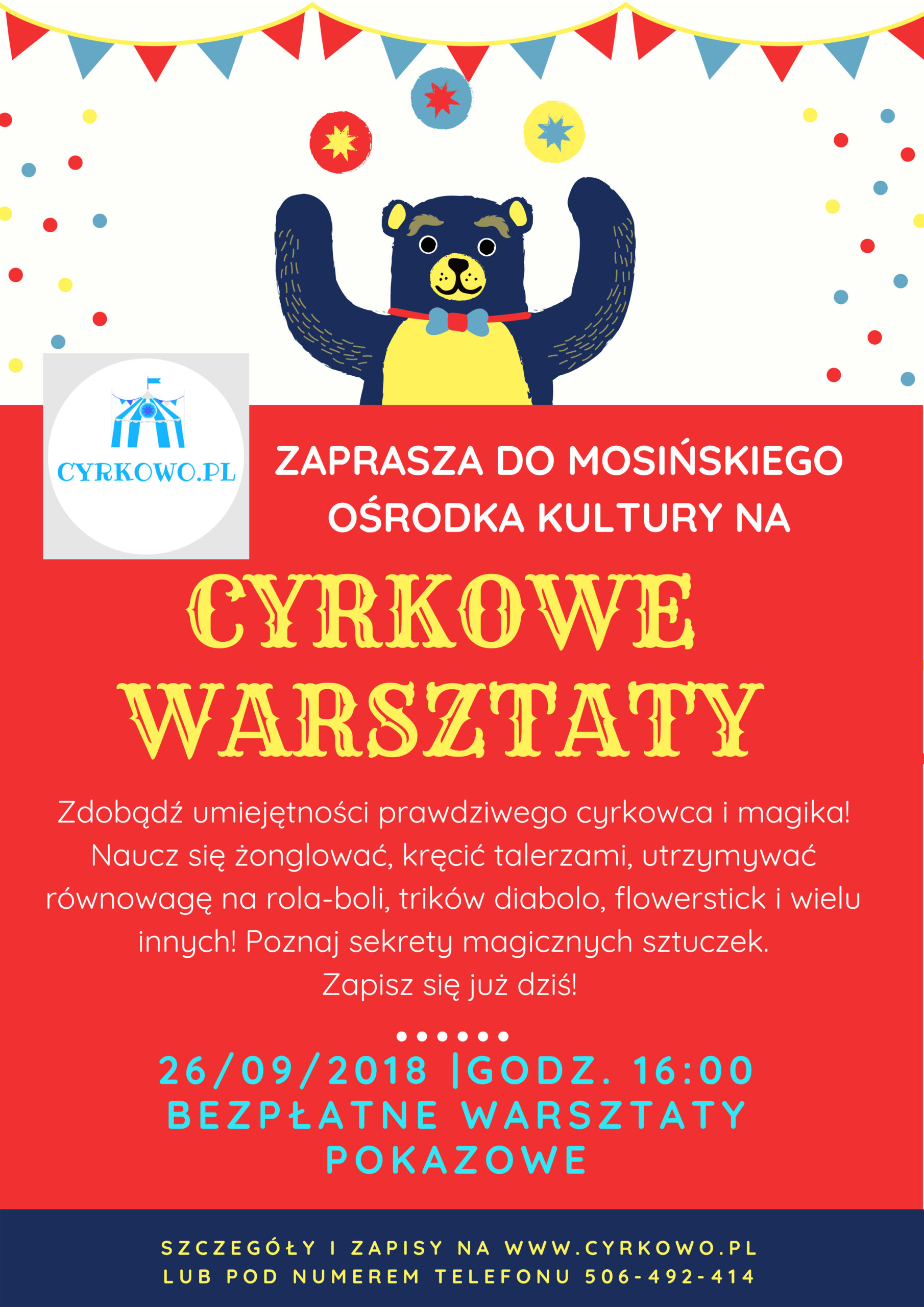 Cyrkowe warsztaty w Mosinie