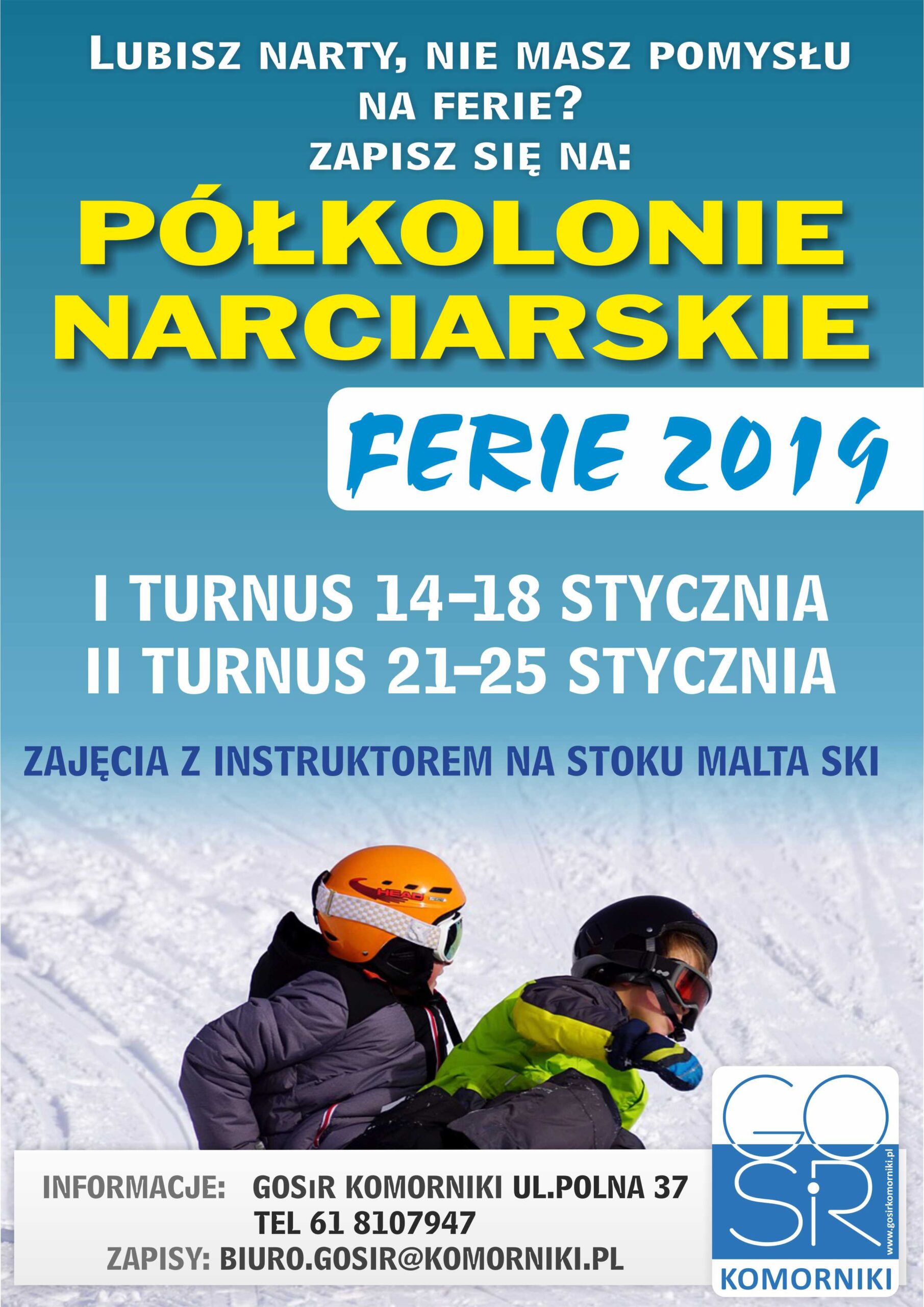 Półkolonie narciarskie