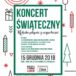 Plakat na koncert świąteczny na 15 grudnia 2018 w Luboniu