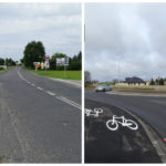 zdjęcie rozbudowa drogi przed i po (rondo)