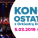 plakat koncert ostatkowy z orkiestrą dętą z Chludowa 5 marca 2019 godzina 19