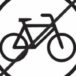 Logo przekreślonego znaku z rowerem