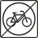 Przekreślone logo roweru
