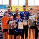 Uczestnicy Mistrzostw Wielkopolski młodziczek i młodzików w tenisie stołowym