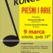 Plakat na koncert muzyczny na 9 marca 2019 w Jerzykowie
