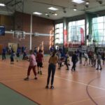 Dzień Koszykówki w Suchym Lesie- rozgrzewka przed meczem