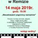 Plakat Stare Kinow w Remizie zapraza 14 maja 2019 o godz. 19:00 na " Nieustraszeni pogromcy wampirów", wstęp wolny