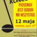 Plakat Koncert Piosenka jest dobra na wszystko, 12 maja 2019r., godz. 19:00, Pobiedziski Ośrodek Kultury, wstęp wolny