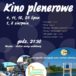 Plakat kina plenerowego w lipcu i sierpniu 2019 w Mosinie