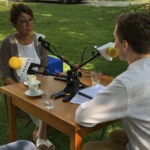 Zdjęcie z nagrania materiału radiowego Posłuchajmy o Owińskach