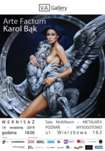 Plakat na wernisaż na 14 września 2019 w Poznaniu