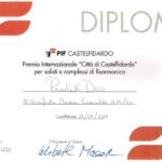 Dyplom za występ w myzycznym festiwalu Castelfidardo