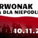 Plakat na bieg dla Niepodległej w Czerwonaku 10 listopada 2019
