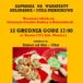 plakat warsztatów kulinarnych 12 grudnia godz. 17 w GOK Komorniki