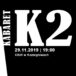 plakat kabaret k2 29 listopada godz. 19 w CKiR w Koziegłowach