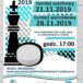 plakat truniejów szachowych dla dzieci 21 i 28 listopada 2019 godz. 17 w OAZA Kórnik