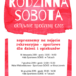 plakat Rodzinnej soboty w hali sportowej GOKiS w Kleszczewie i Tulcach - listopad / grudzień 2019