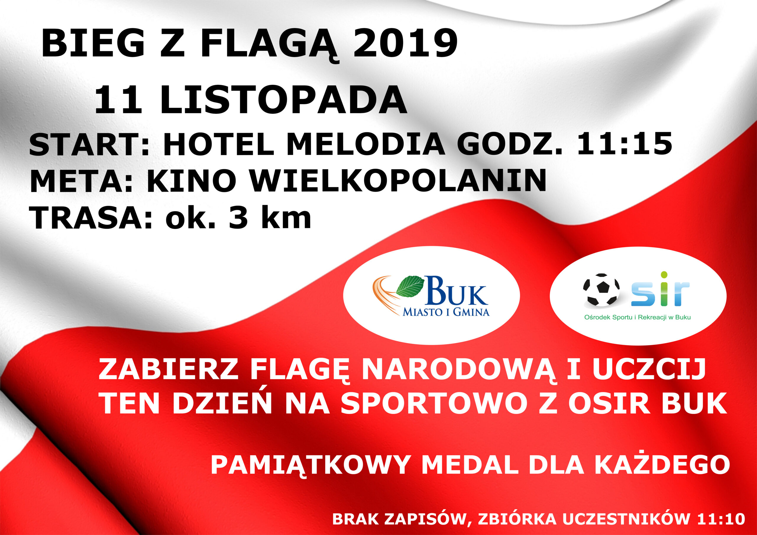 Bieg z Flagą w Buku