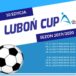 Plakat cyklu turniejów piłkarskich dla dzieci i młodzieży Luboń Cup