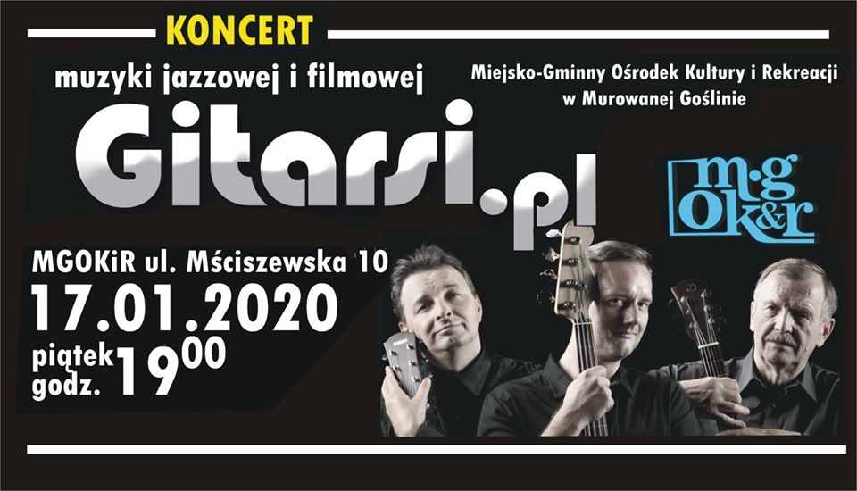 Koncert muzyki jazzowej i filmowej Gitarsi.pl