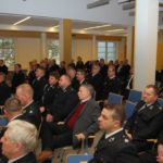 goście podczs podsumowania działań strażaków powiatu poznańskiego na sali sesyjnej