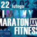 Plakat na maraton fitness na 22 lutego 2020