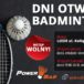 Plakat dni badmintona na 28 i 30 stycznia 2020