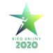logo biegu unijnego 2020 w postaci gwaizdy i biegaczem na pierwszym planie