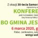 zaproszenie na konderencję "Bo gmina jest kobietą" 6 marca 2020 godz. 18