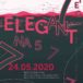 Plakat biegu "Elegant na 5" mającego miejsce 24 maja 2020 w Mosinie