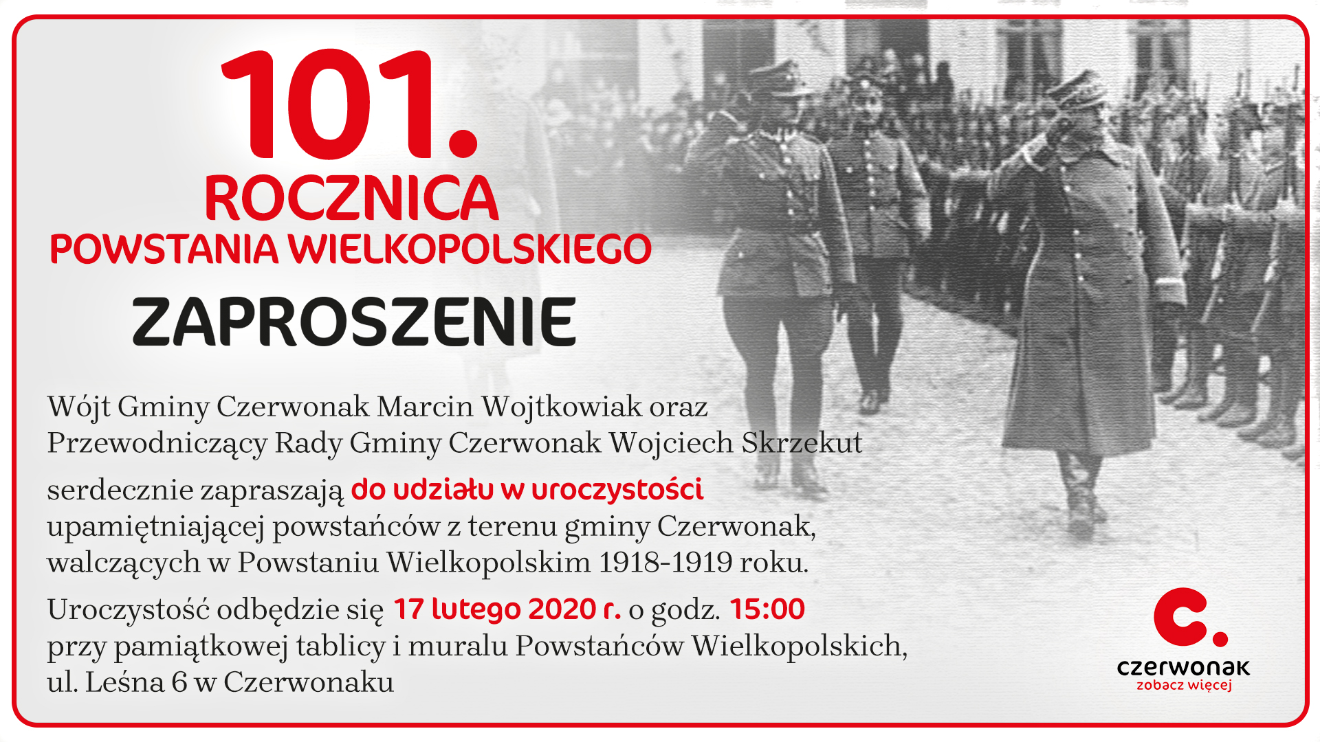 101 rocznica Powstania Wielkopolskiego