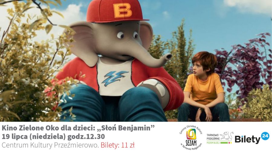 plakat kino dla dzieci słoń benjamin
