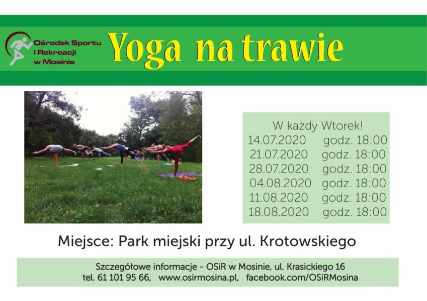 Plakat Yoga na trawie