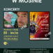 Plakat koncertu muzycznego w Mosinie na 15 sierpnia 2020