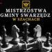 plakat mistrzostwa gminy swarzędz w szachach, grafika szachownica