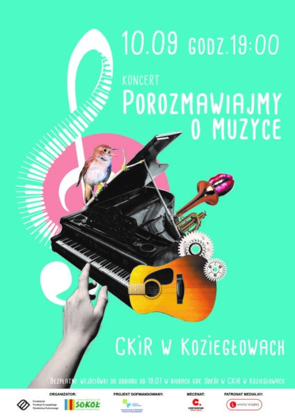 Plakat wydarzenia Porozmawiajmy o muzyce w Koziegłowach