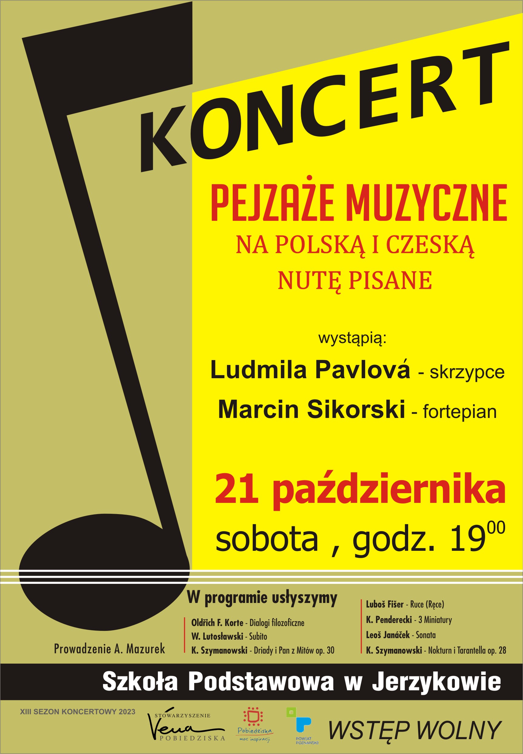 Plakat - Koncert Pejzaże muzyczne