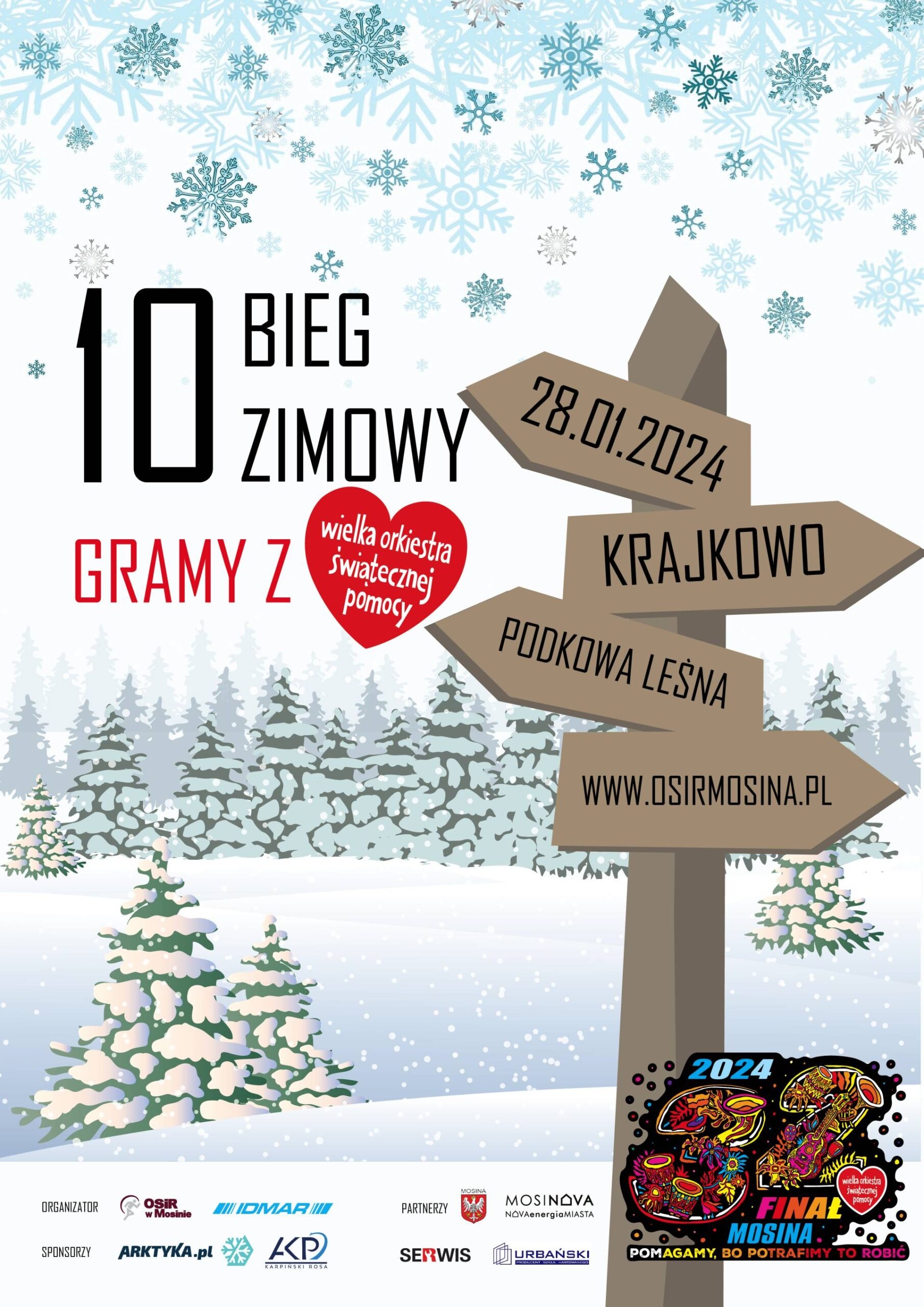 10 bieg zimowy w ramach WOŚP