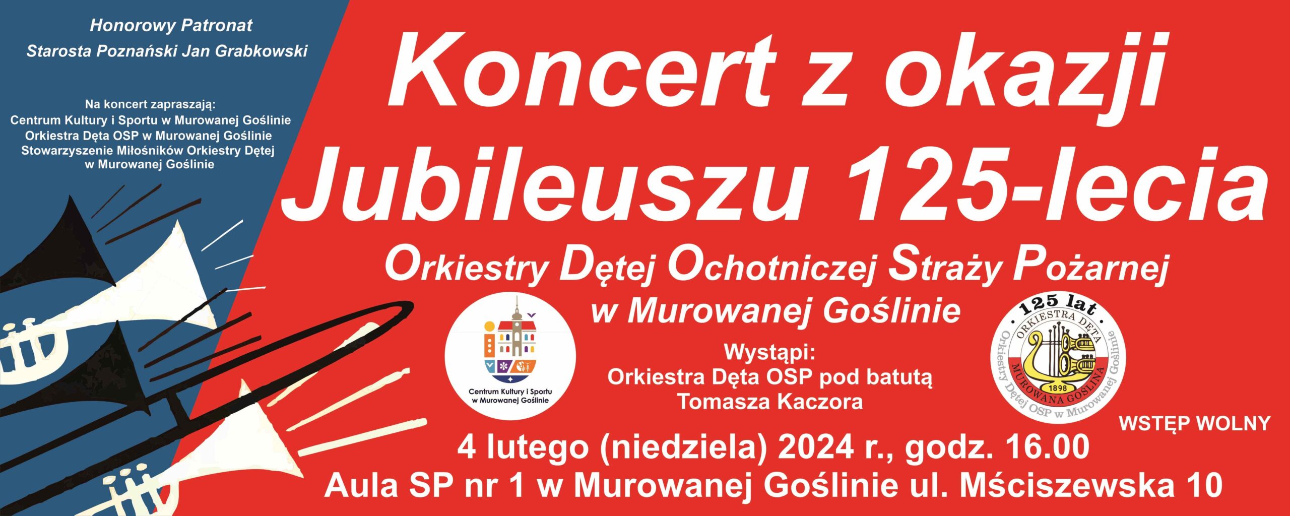 Koncert z okazji Jubileuszu 125-lecia Orkiestry Dętej OSP