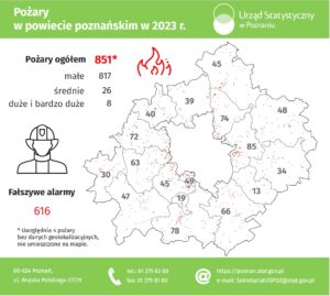 pożary w powiecie poznańskim w 2023
