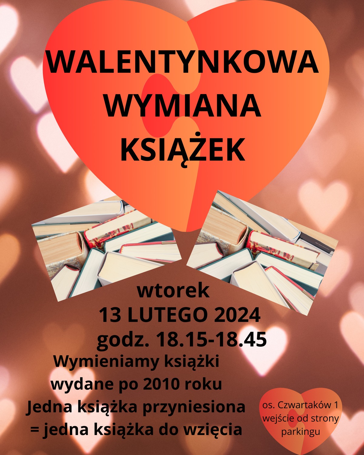 Walentynkowa wymiana książek