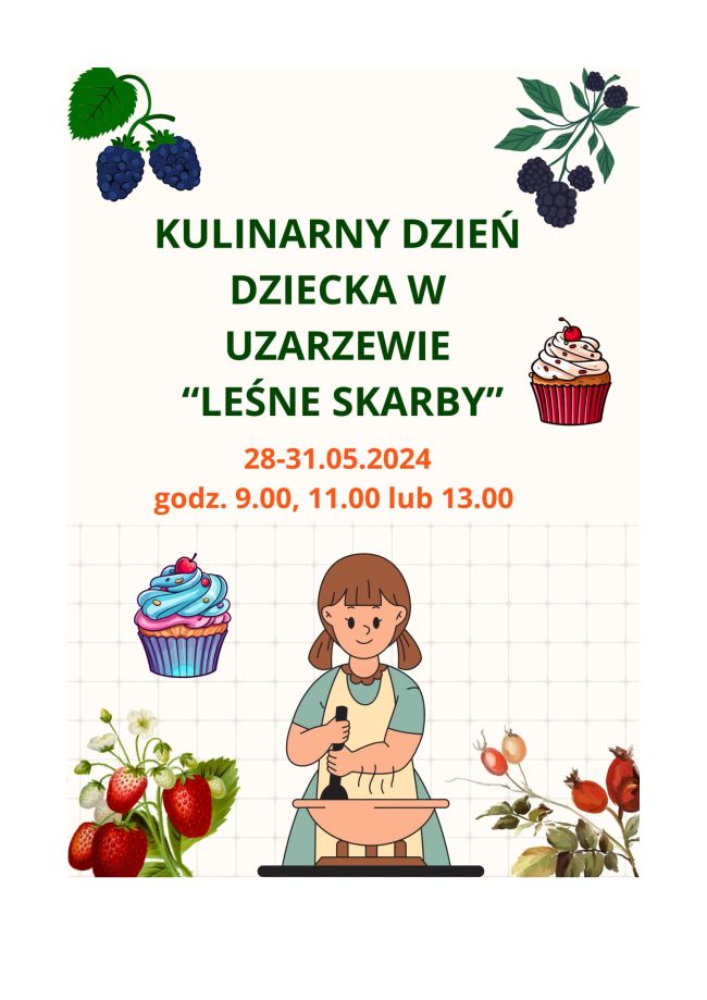 plakat Kulinarny Dzień Dziecka w Uzarzewie