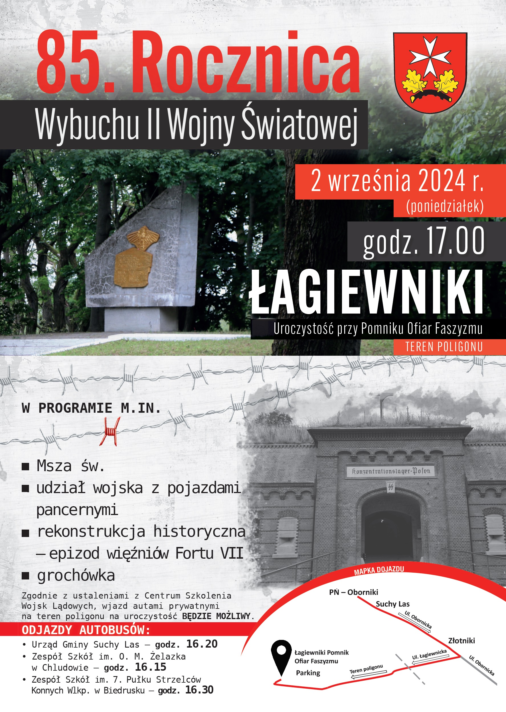 85. rocznica wybuchu II wojny światowej w Łagiewnikach