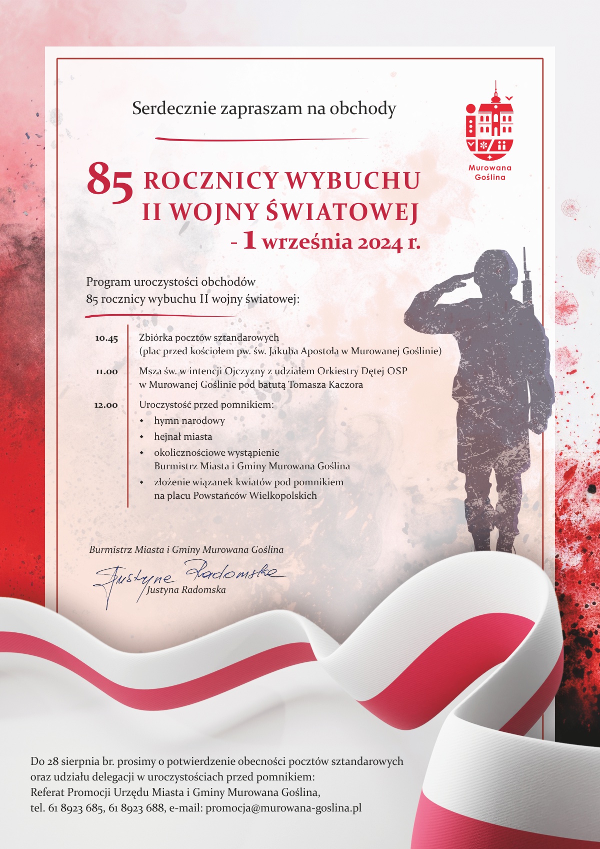 Rocznica wybuchu II wojny światowej w Murowanej Goślinie