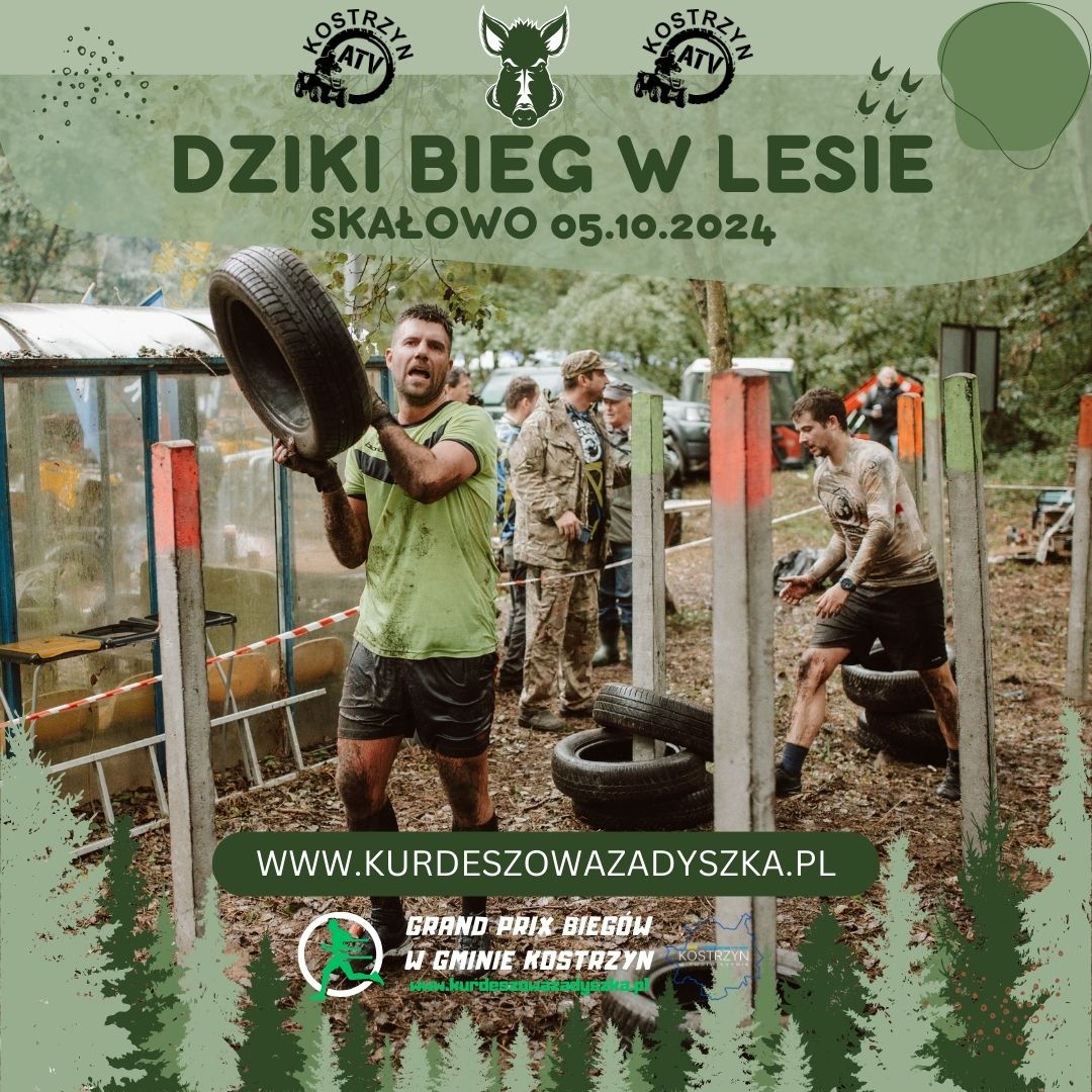 Dziki Bieg w Lesie w Skałowie