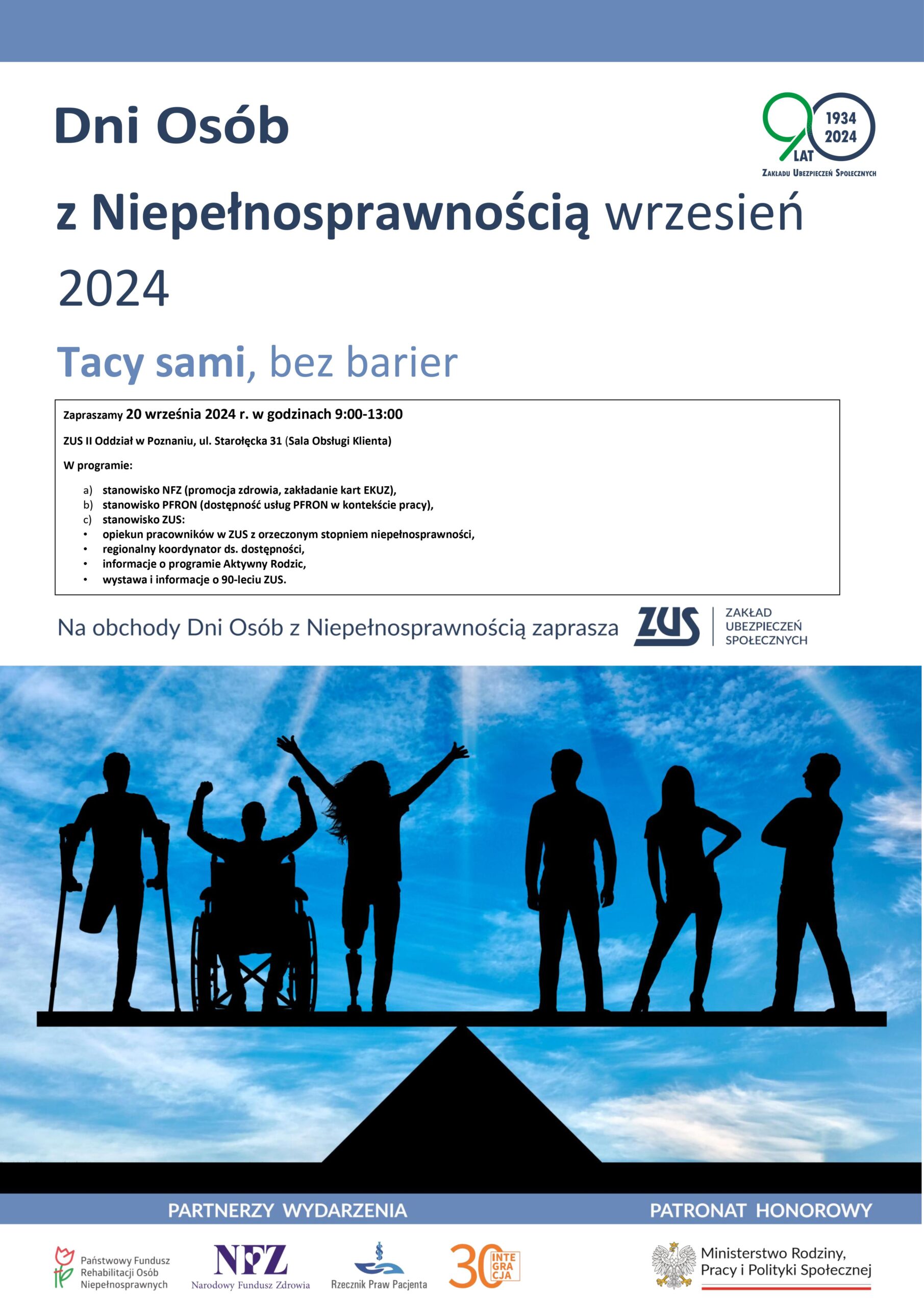 Dni Osób z Niepełnosprawnością „Tacy sami, bez barier”