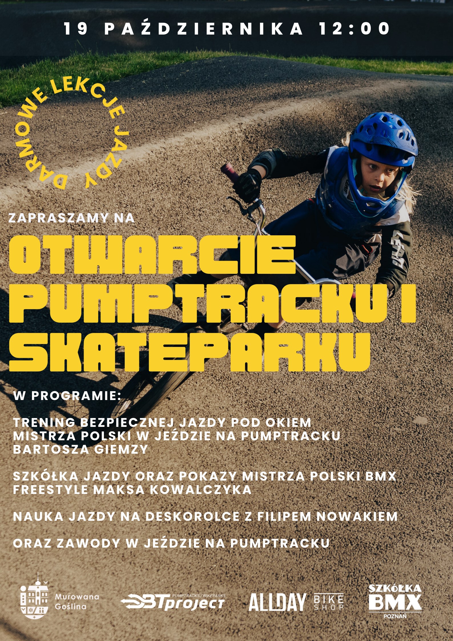 Otwarcie pumptracku i skateparku w Murowanej Goślinie