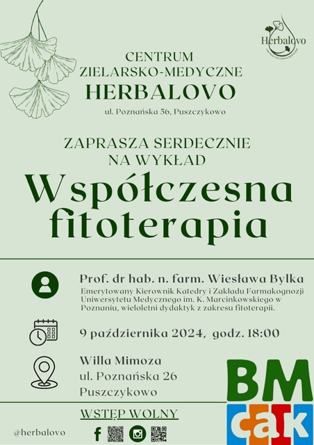 Wykład pt. Współczesna Fitoterapia